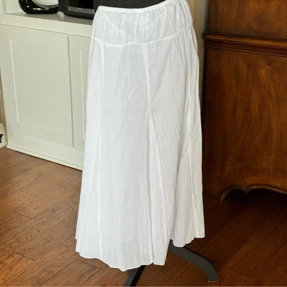 Ruby Rd White Cotton Bohemian Skirt - Picture 4 of 8